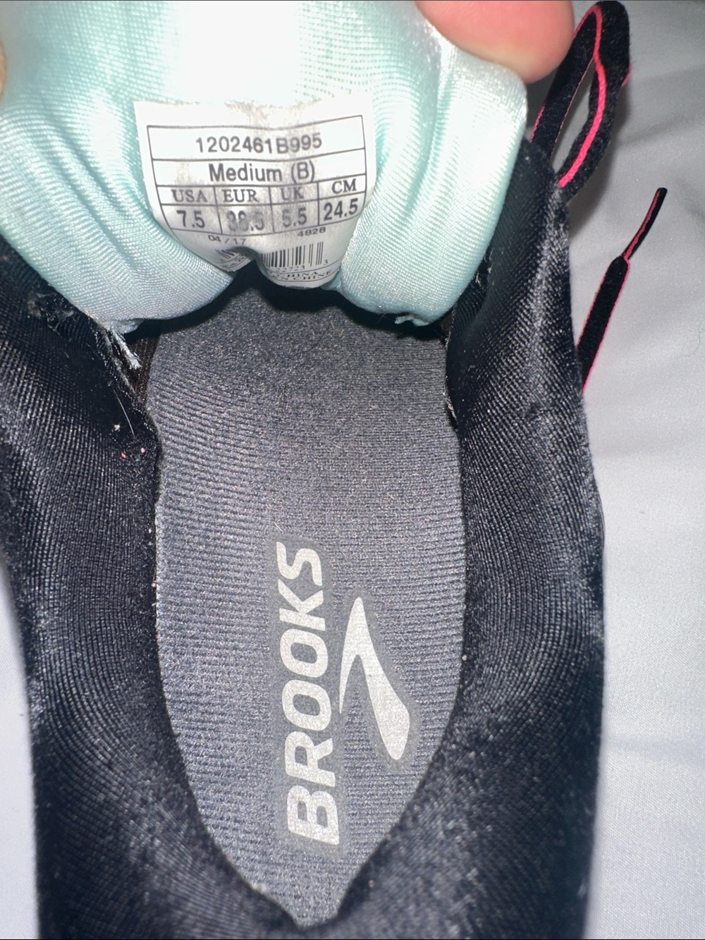 Brooks Ghost 10 Women’s Running Shoes Size 7.5 Pink Coral Blue - Picture 4 of 8